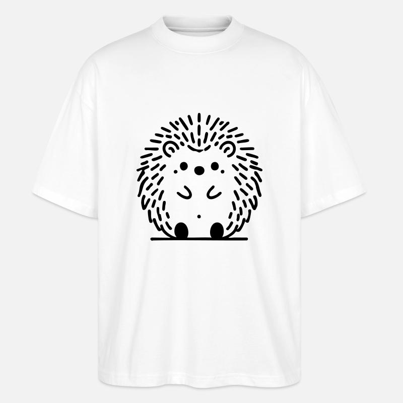 Igel Igelchen Herbst - Stanley/Stella Oversized Unisex Bio T-Shirt Blaster 2.0 - Weiß
