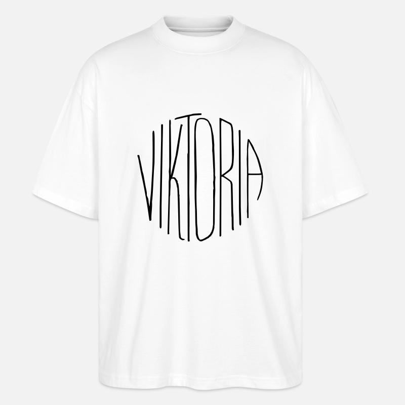 Viktoria - Stanley/Stella Oversized Unisex Bio T-Shirt Blaster 2.0 - Weiß