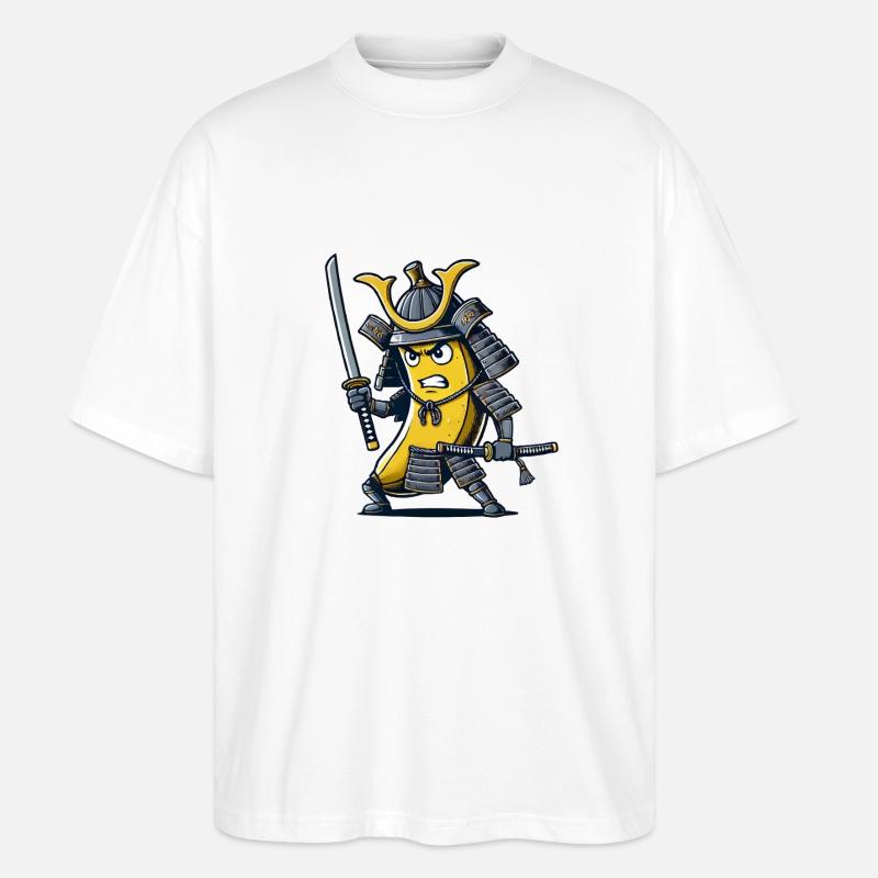 banane samurai - Stanley/Stella Oversized Unisex Bio T-Shirt Blaster 2.0 - Weiß