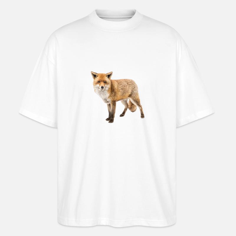 Fuchs - Stanley/Stella Oversized Unisex Bio T-Shirt Blaster 2.0 - Weiß