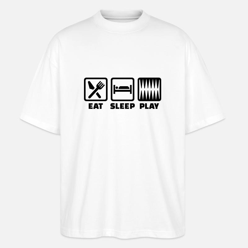 Backgammon - T-shirt bio Blaster 2.0 coupe oversize Stanley/Stella Unisexe - blanc