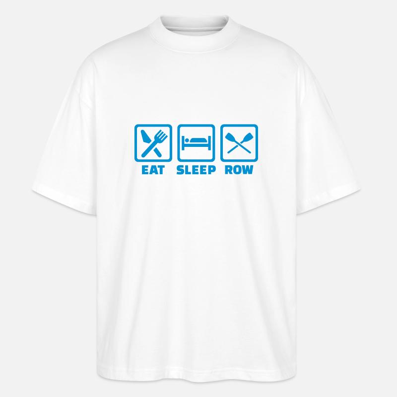 Rudern - Stanley/Stella Oversized Unisex Bio T-Shirt Blaster 2.0 - Weiß