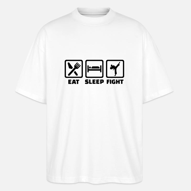 Karate - Stanley/Stella Oversized Unisex Bio T-Shirt Blaster 2.0 - Weiß