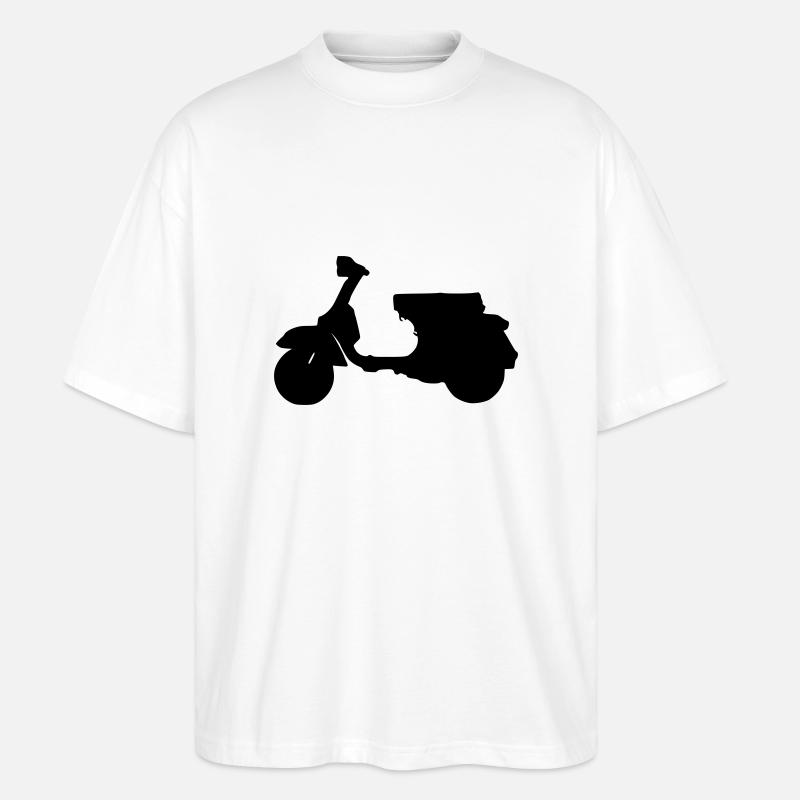 Großer Roller by designflash.de - Stanley/Stella Oversized Unisex Bio T-Shirt Blaster 2.0 - Weiß