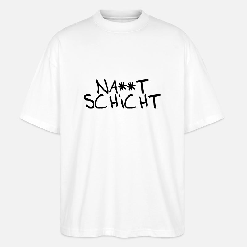 NACKTSCHICHT - Stanley/Stella Oversized Unisex Bio T-Shirt Blaster 2.0 - Weiß