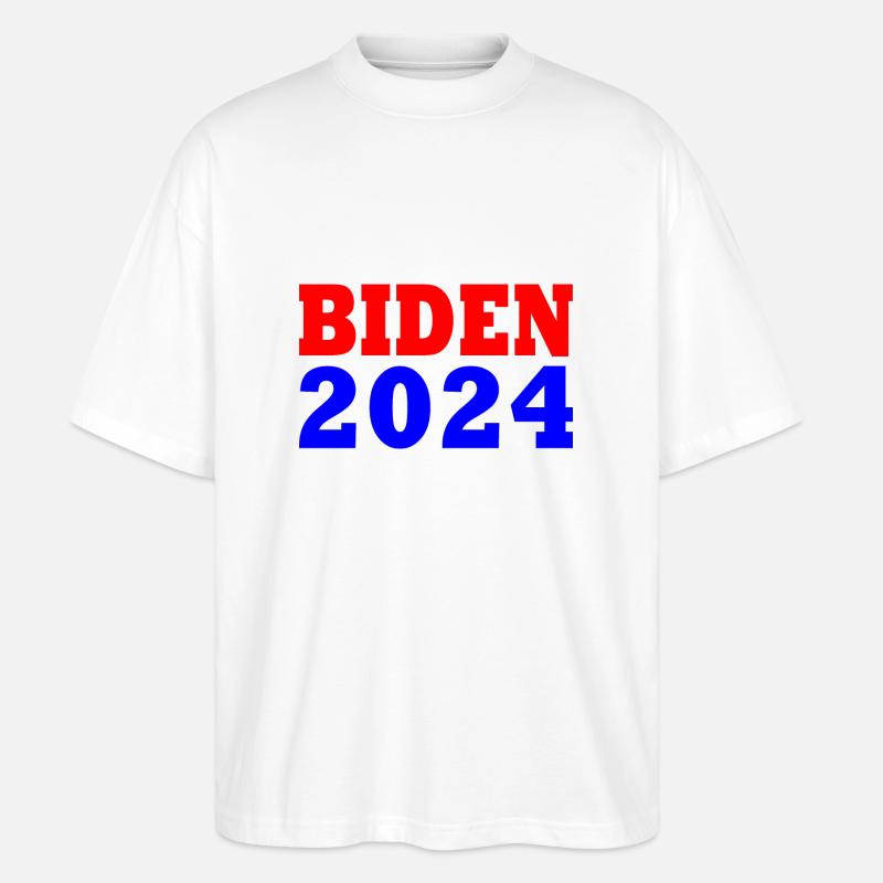 Joe Biden 2024 - Stanley/Stella Oversized Unisex Bio T-Shirt Blaster 2.0 - Weiß