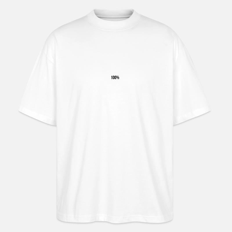 Elektroniker 100% - Stanley/Stella Oversized Unisex Bio T-Shirt Blaster 2.0 - Weiß