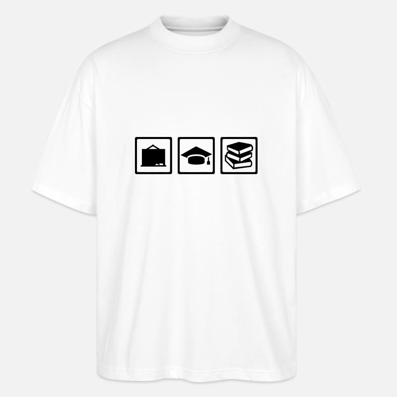 Lehrer - Stanley/Stella Oversized Unisex Bio T-Shirt Blaster 2.0 - Weiß