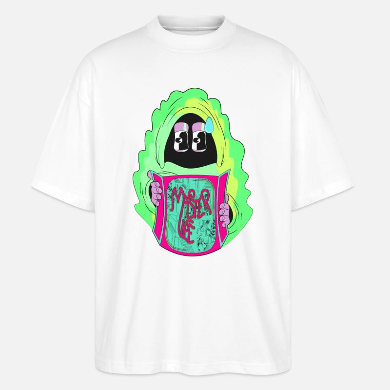 MEISTERE DAS LEBEN - Stanley/Stella Oversized Unisex Bio T-Shirt Blaster 2.0 - Weiß