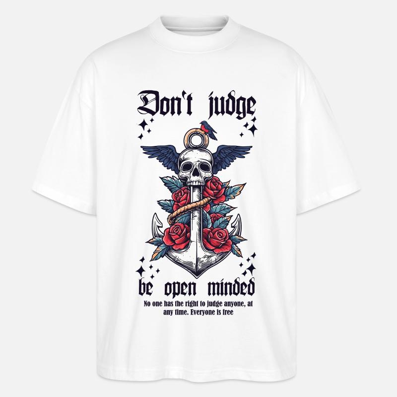 Ne jugez pas - T-shirt bio Blaster 2.0 coupe oversize Stanley/Stella Unisexe - blanc