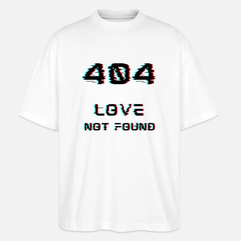 Love Not found - T-shirt bio Blaster 2.0 coupe oversize Stanley/Stella Unisexe - blanc