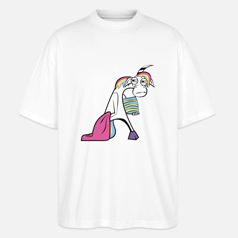 LazyCorn - T-shirt bio Blaster 2.0 coupe oversize Stanley/Stella Unisexe - blanc