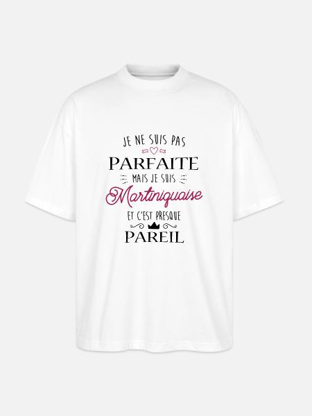 Martiniquaise Parfaite - T-shirt bio Blaster 2.0 coupe oversize Stanley/Stella Unisexe - blanc