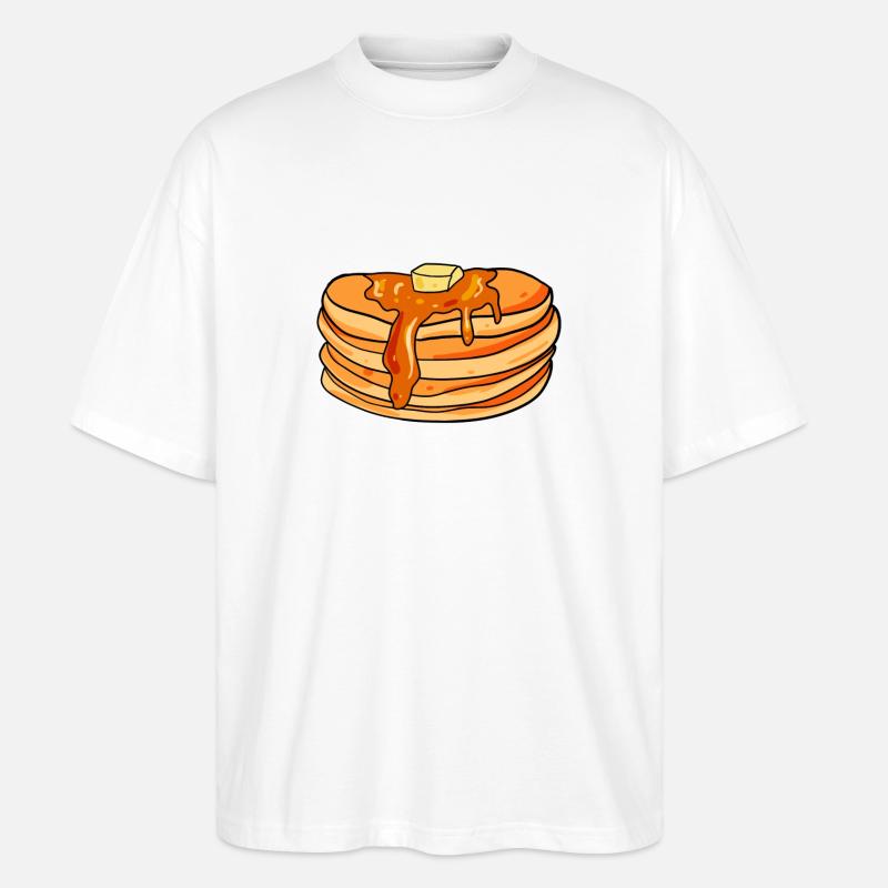 Pancake Pancakes - Stanley/Stella Oversized Unisex Bio T-Shirt Blaster 2.0 - Weiß