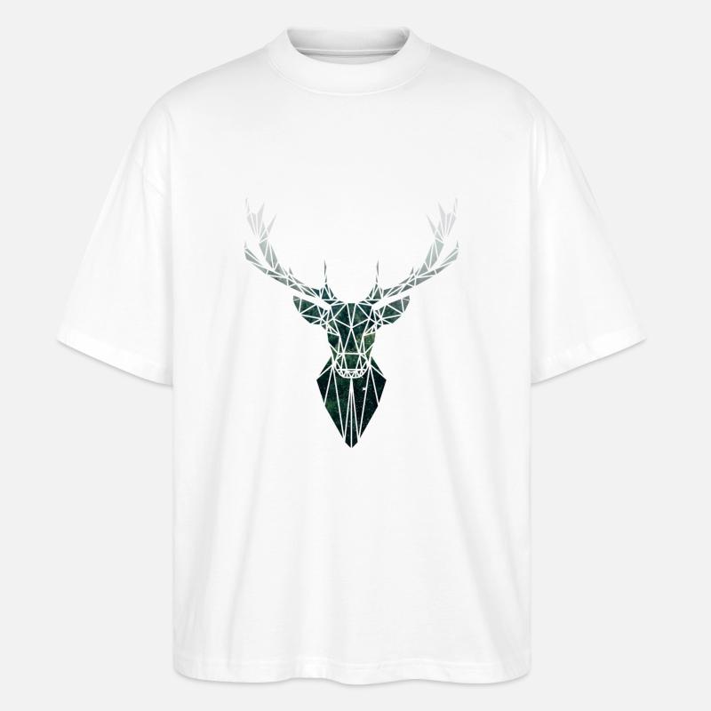 Hirsch - Stanley/Stella Oversized Unisex Bio T-Shirt Blaster 2.0 - Weiß