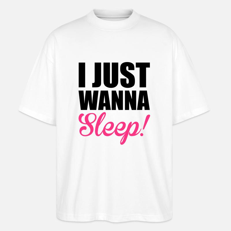Sleep - Stanley/Stella Oversized Unisex Bio T-Shirt Blaster 2.0 - Weiß