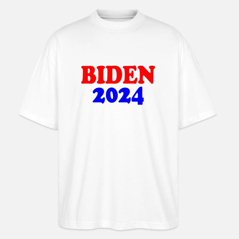 Biden 2024 - Stanley/Stella Oversized Unisex Bio T-Shirt Blaster 2.0 - Weiß