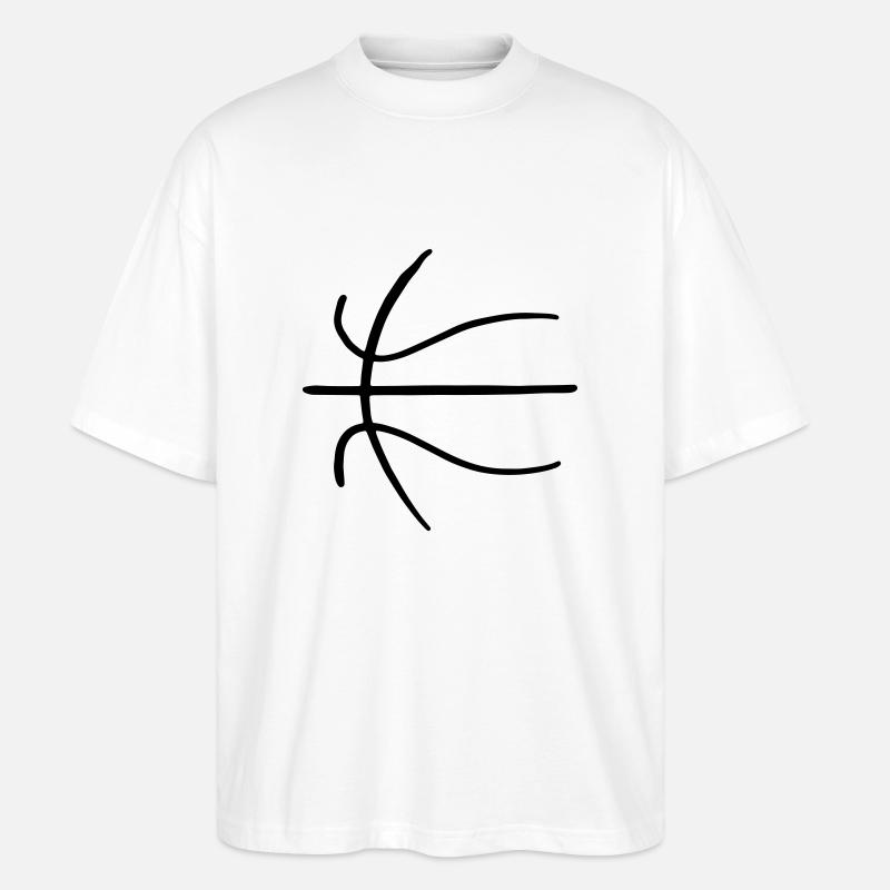Planche graphique de basket-ball 1 - T-shirt bio Blaster 2.0 coupe oversize Stanley/Stella Unisexe - blanc