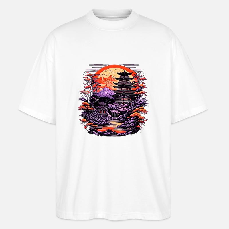 Zen Garden - Stanley/Stella Oversized Unisex Bio T-Shirt Blaster 2.0 - Weiß