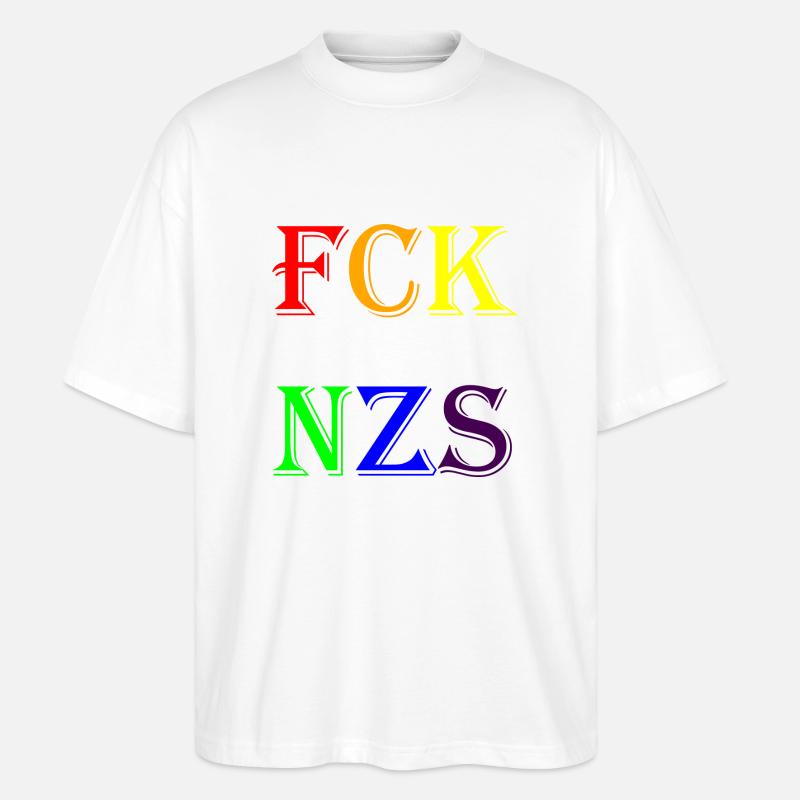 fcknzs - Stanley/Stella Oversized Unisex Bio T-Shirt Blaster 2.0 - Weiß