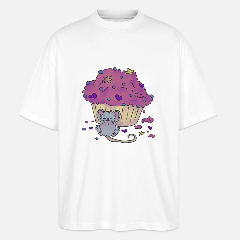 Cupcake - Stanley/Stella Oversized Unisex Bio T-Shirt Blaster 2.0 - Weiß
