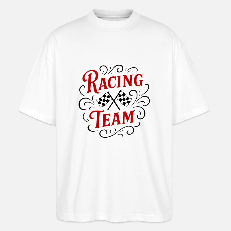 Équipe de course - T-shirt bio Blaster 2.0 coupe oversize Stanley/Stella Unisexe - blanc