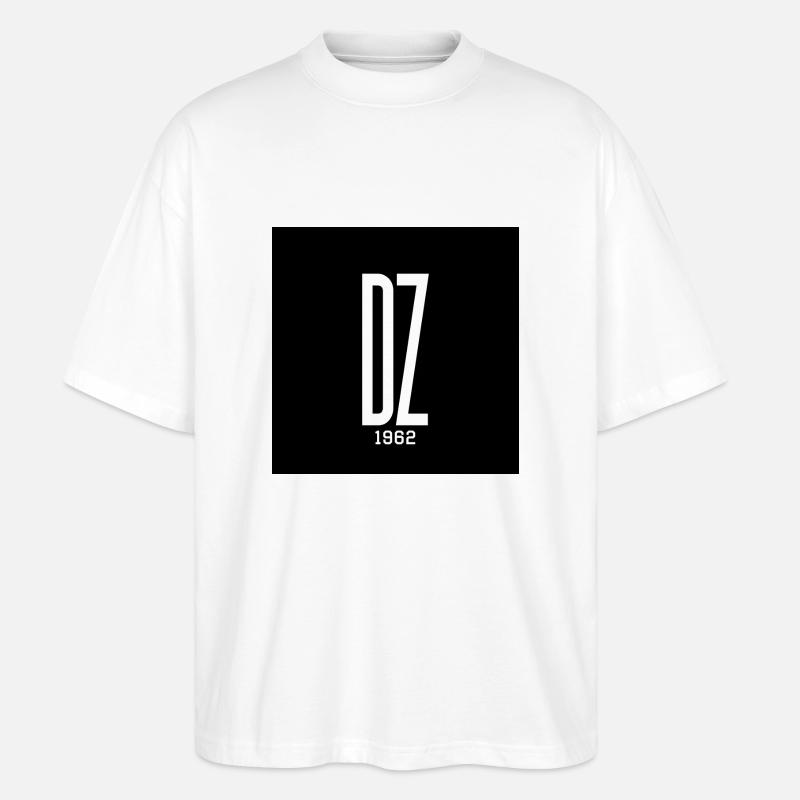Weiß Logo DZ 1962 - Stanley/Stella Oversized Unisex Bio T-Shirt Blaster 2.0 - Weiß