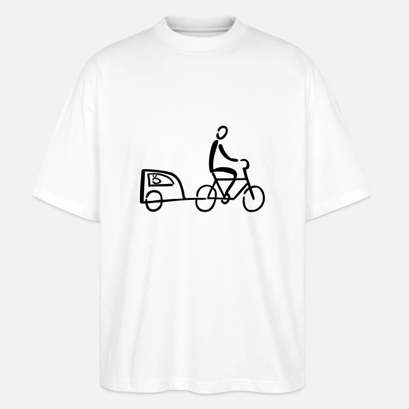 Hundehaenger - Stanley/Stella Oversized Unisex Bio T-Shirt Blaster 2.0 - Weiß