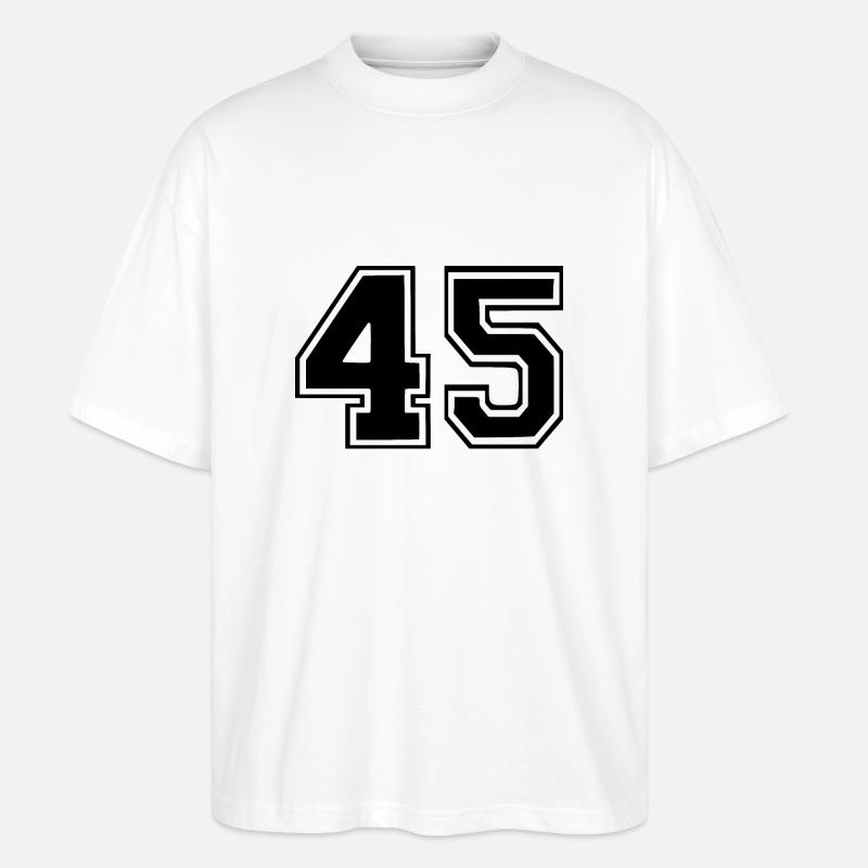 45 - Stanley/Stella Oversized Unisex Bio T-Shirt Blaster 2.0 - Weiß