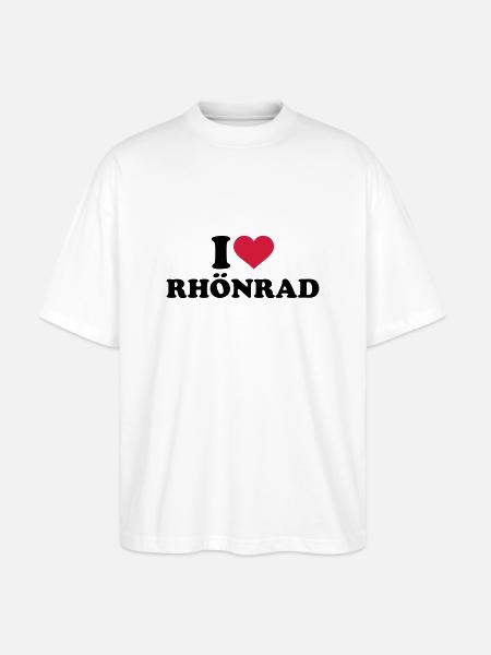 I love Rhönrad - Stanley/Stella Oversized Unisex Organic T-shirt Blaster 2.0 - white
