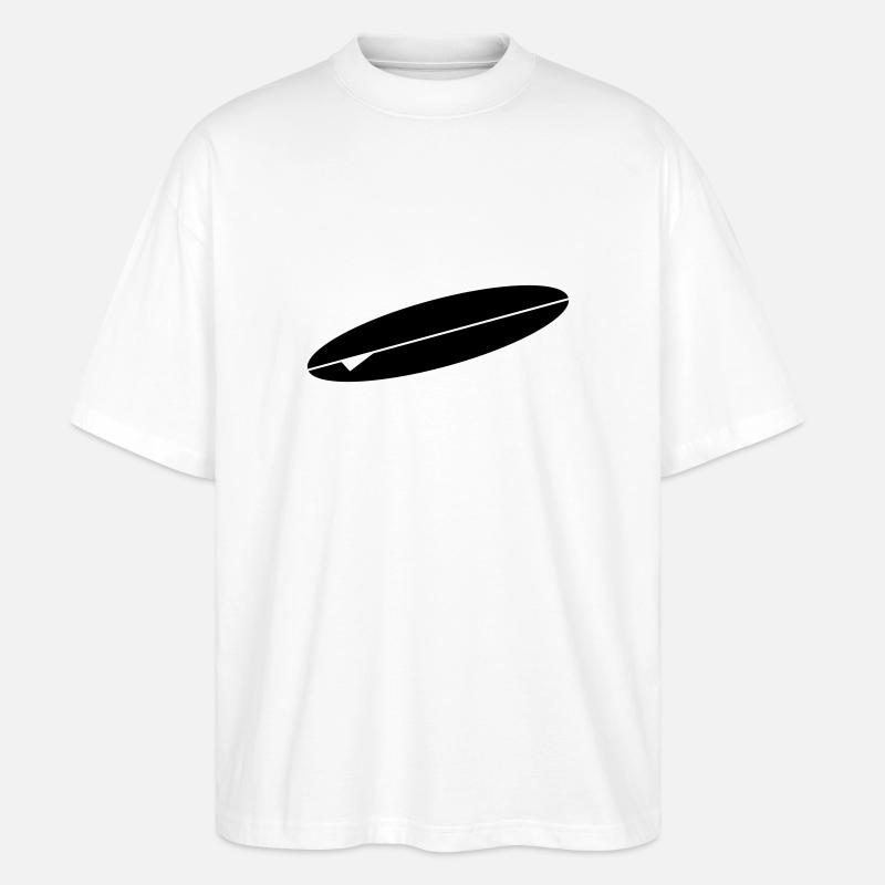 surfboard - Stanley/Stella Oversized Unisex Organic T-shirt Blaster 2.0 - white