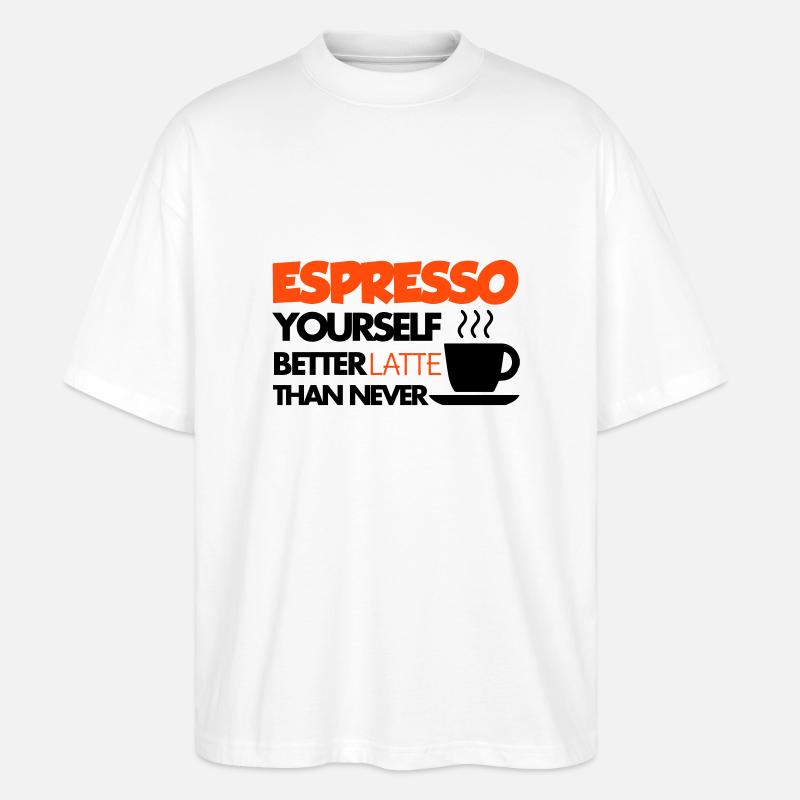 Coffee - T-shirt bio Blaster 2.0 coupe oversize Stanley/Stella Unisexe - blanc