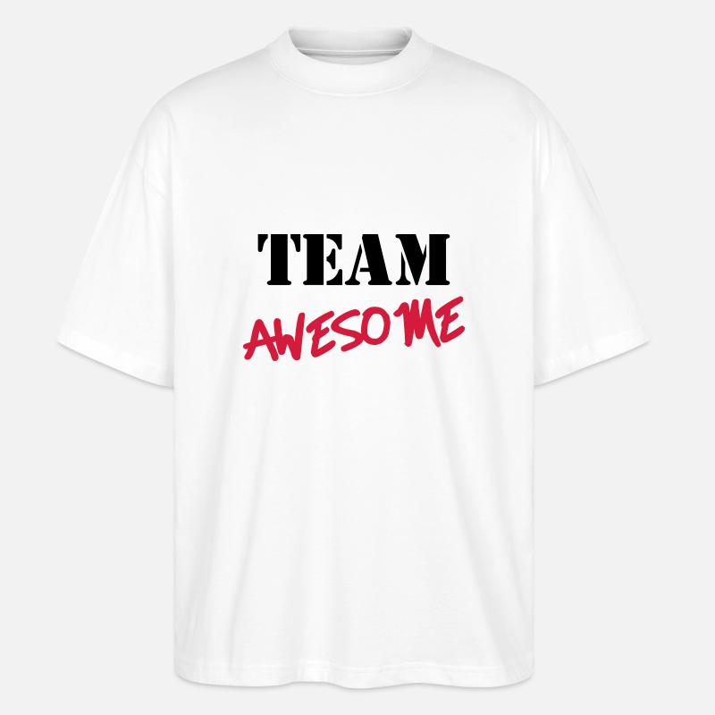 Team Awesome - Stanley/Stella Oversized Unisex Bio T-Shirt Blaster 2.0 - Weiß