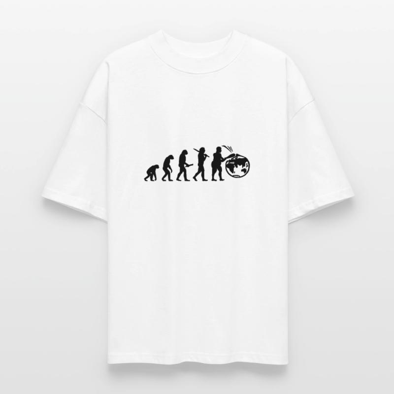 Evolution planete terre monde évolution T-shirt bio Blaster 2.0 coupe oversize Stanley/Stella Unisexe