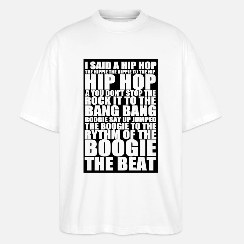 hiphop_delight - Stanley/Stella Oversized Unisex Bio T-Shirt Blaster 2.0 - Weiß