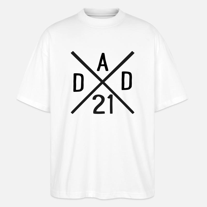 DAD 21 - Stanley/Stella Oversized Unisex Bio T-Shirt Blaster 2.0 - Weiß