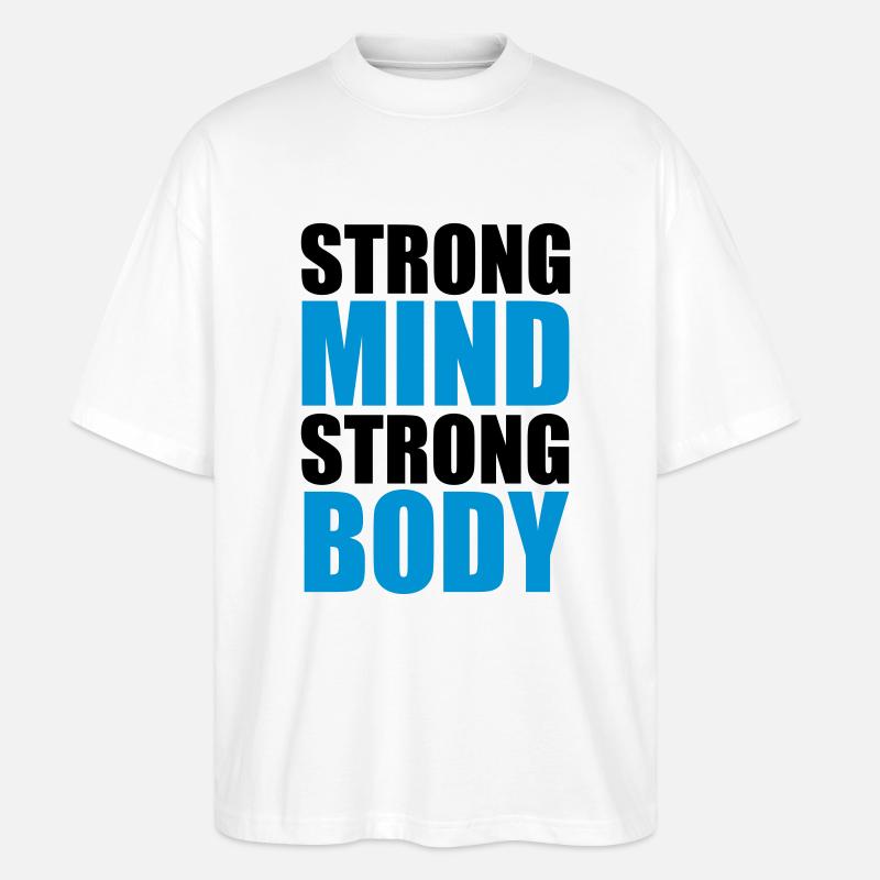 Strong - Stanley/Stella Oversized Unisex Bio T-Shirt Blaster 2.0 - Weiß