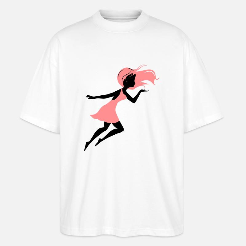 Girly - Stanley/Stella Oversized Unisex Bio T-Shirt Blaster 2.0 - Weiß