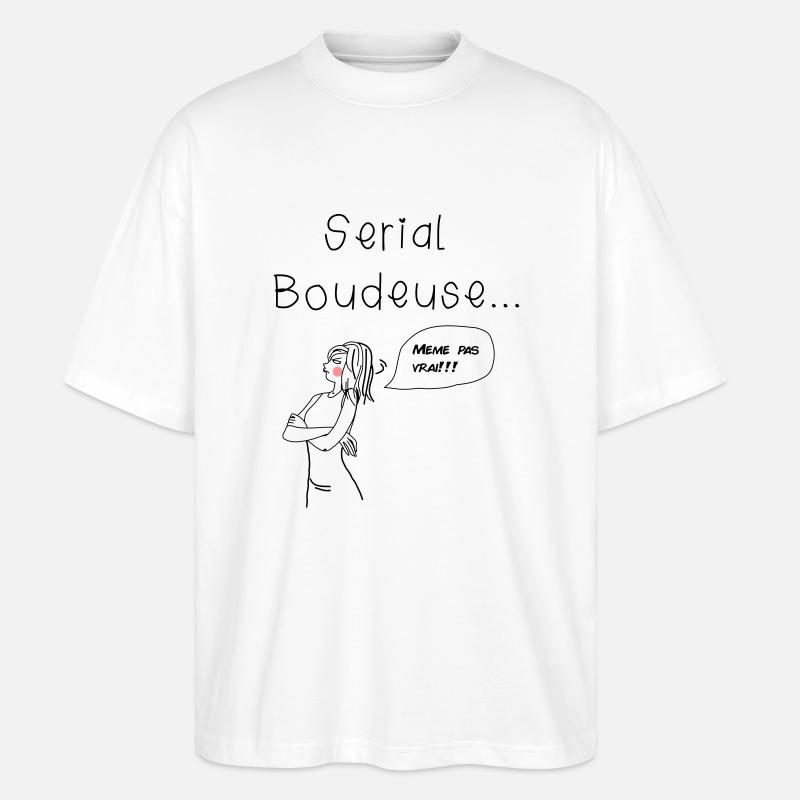 La boudeuse - T-shirt bio Blaster 2.0 coupe oversize Stanley/Stella Unisexe - blanc