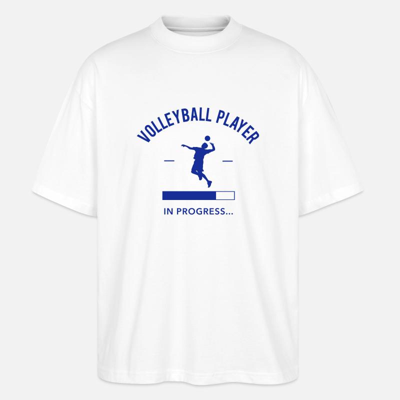 Volleyball Player loading - Stanley/Stella Oversized Unisex Bio T-Shirt Blaster 2.0 - Weiß