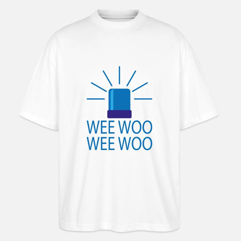 weewoo - Stanley/Stella Oversized Unisex Bio T-Shirt Blaster 2.0 - Weiß