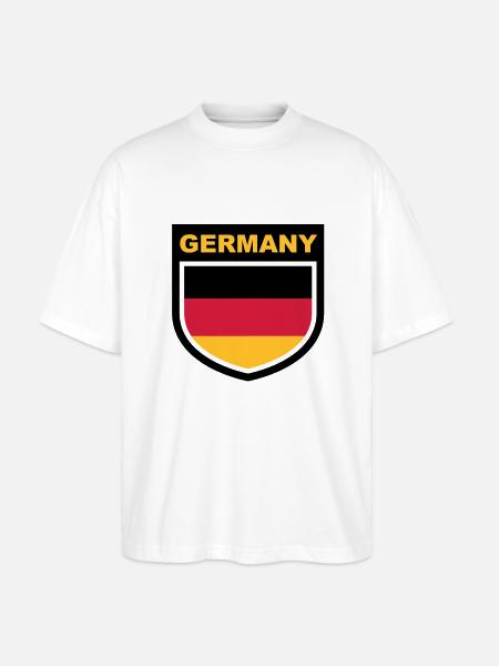 germany_emblem - T-shirt bio Blaster 2.0 coupe oversize Stanley/Stella Unisexe - blanc