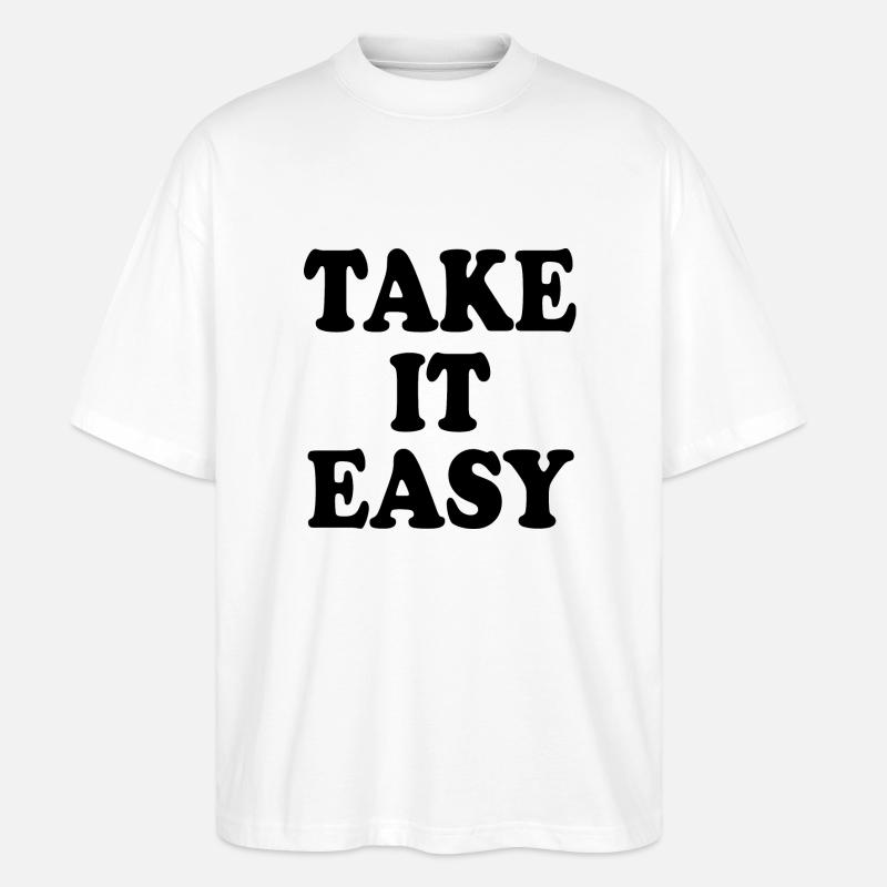 Take it easy - T-shirt bio Blaster 2.0 coupe oversize Stanley/Stella Unisexe - blanc