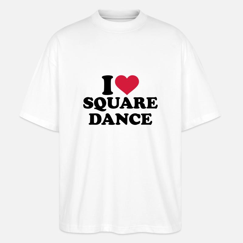 Square dance - Stanley/Stella Oversized Unisex Bio T-Shirt Blaster 2.0 - Weiß