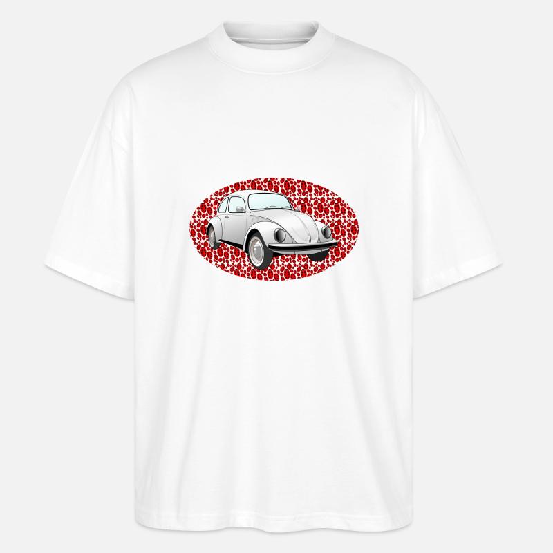 Marienkäfer ~~POS=HEADCOMP - Stanley/Stella Oversized Unisex Bio T-Shirt Blaster 2.0 - Weiß