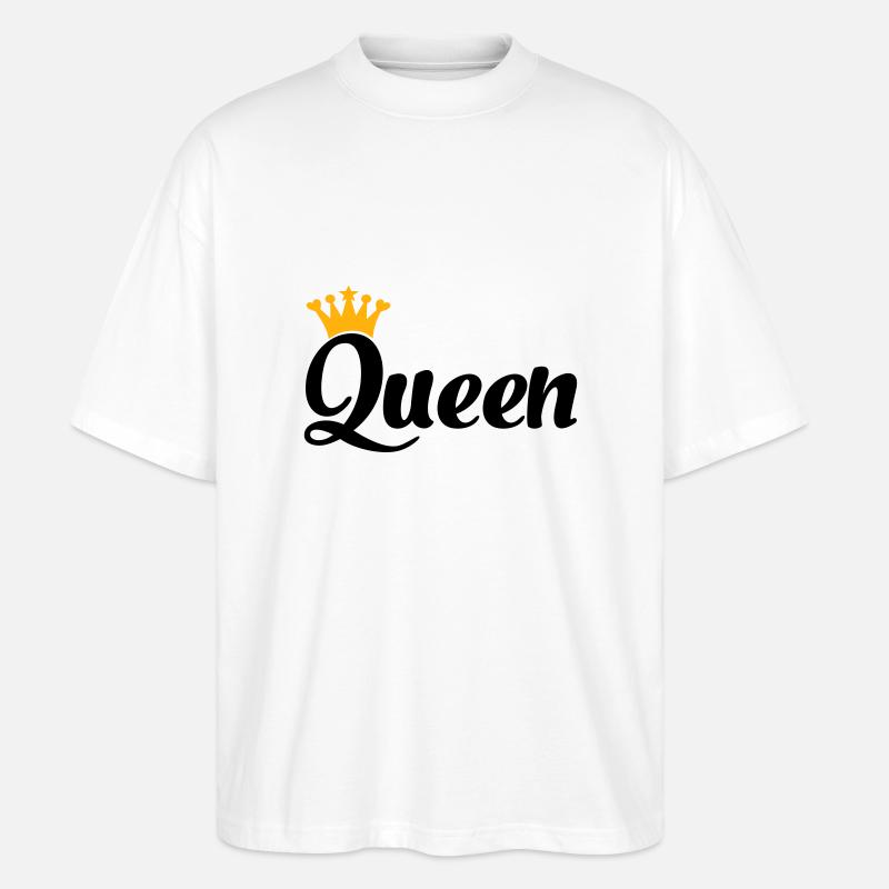 queen - Stanley/Stella Oversized Unisex Bio T-Shirt Blaster 2.0 - Weiß
