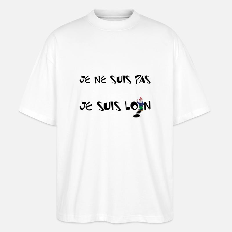 illusion d'optique - T-shirt bio Blaster 2.0 coupe oversize Stanley/Stella Unisexe - blanc