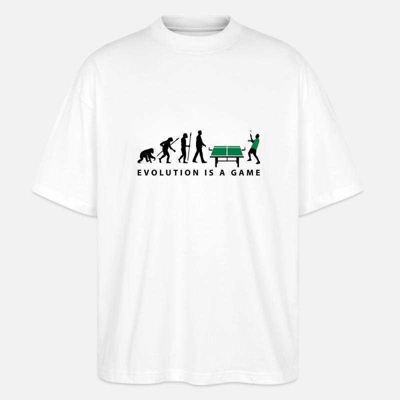 evolution_table_tennis_072012_c_2c - T-shirt bio Blaster 2.0 coupe oversize Stanley/Stella Unisexe - blanc