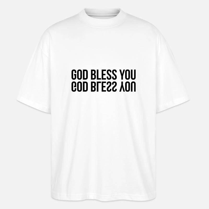 chrétien / chrétienne / catholique / religion - T-shirt bio Blaster 2.0 coupe oversize Stanley/Stella Unisexe - blanc