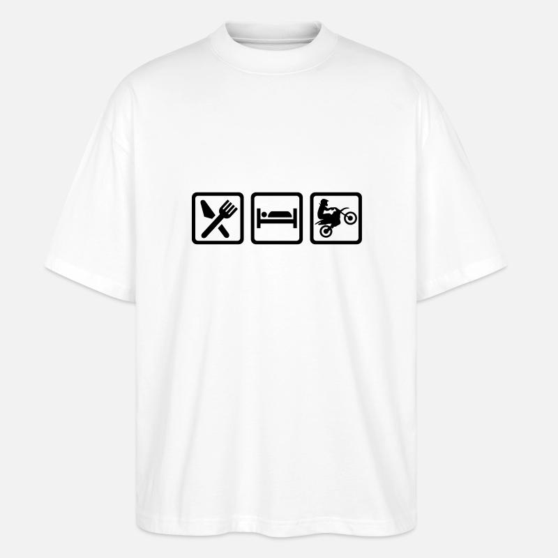 Motocross - T-shirt bio Blaster 2.0 coupe oversize Stanley/Stella Unisexe - blanc